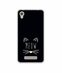 Amazon Brand - Solimo Designer Meow UV Printed Soft Back Case Mobile Cover for Lava Z50