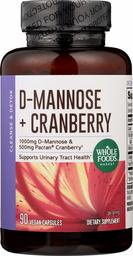 Whole Foods Market, D-Mannose with Cranberry, 90 ct