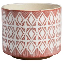 Amazon Brand – Rivet Modern Geometric Ceramic Planter, 6.5