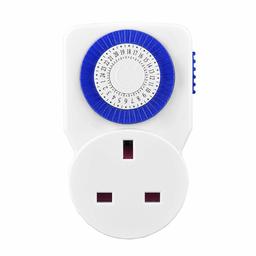 AmazonBasics Energy-Saving 24-Hour Mechanical Segment Mini Timer Plug