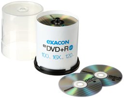 Exacon 4.7GB 16x DVD+R (100-Pack Spindle) [Amazon Frustration-Free Packaging]