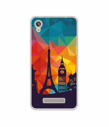 Amazon Brand - Solimo Designer Colored Paris UV Printed Soft Back Case Mobile Cover for Lava Z50