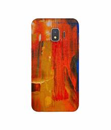 Amazon Brand - Solimo Designer Orange Canvas 3D Printed Hard Back Case Mobile Cover for Samsung Galaxy J2 Core