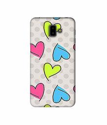 Amazon Brand - Solimo Designer Multicolor Heart 3D Printed Hard Back Case Mobile Cover for Samsung Galaxy J6 Plus