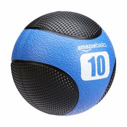 AmazonBasics Double Grip Type Medicine Ball, 10-lb (Renewed)