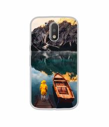 Amazon Brand - Solimo Designer Lake View UV Printed Soft Back Case Mobile Cover for Motorola Moto G4 Plus