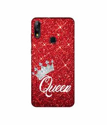 Amazon Brand - Solimo Designer Queen On Red Glitter 3D Printed Hard Back Case Mobile Cover for Asus ZenFone Max Pro M2