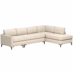 Amazon Brand – Rivet Edgewest Low Back Modern Right L-Sectional, 116