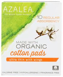 Azalea, Organic Cotton Pads, Regular, 10 ct