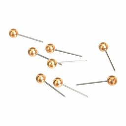 AmaxonBasics Map Push Pins, Plastic Head, Steel Point, Gold, 400-Count