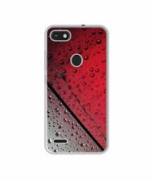 Amazon Brand - Solimo Designer Water Drop On Glass UV Printed Soft Back Case Mobile Cover for Tecno Camon iSky