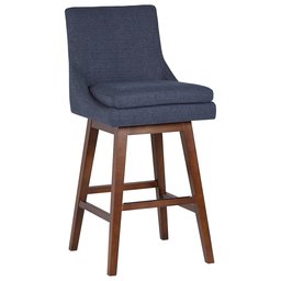 Amazon Brand – Stone & Beam Alaina Contemporary High-Back Swivel Seat Bar Stool, 43