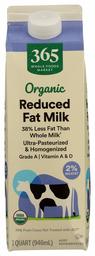 365 Everyday Value, Organic Fat Reduced Milk, 32 Ounce (Packaging May Vary)