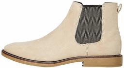 find. Encontrar. Botas Chelsea de Ante para Hombre, Aspecto de Gamuza Arena, US 11