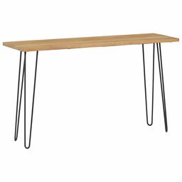 Amazon Brand – Rivet Industrial Plank-Topped Console Table with Metal Hairpin Legs, 55.12