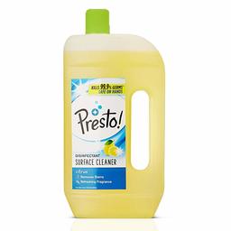 Amazon Brand - Presto! Disinfectant Floor Cleaner Citrus - 975 ml (Pack of 12)