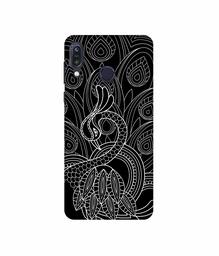 Amazon Brand - Solimo Designer Peacock Feather Pattern 3D Printed Hard Back Case Mobile Cover for Asus Zenfone Max M1 ZB555KL