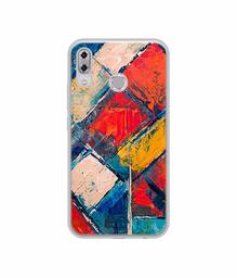 Amazon Brand - Solimo Designer Dark Multicolor Blocks UV Printed Soft Back Case Mobile Cover for Asus Zenfone 5Z ZS620KL