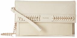 Flavia Women's Clutch (Cream)