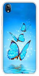 Amazon Brand - Solimo Designer Multicolor Butterfly Star Design Printed Soft Back Case Mobile Cover for Vivo Y91i / Vivo Y90