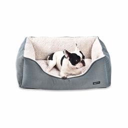 AmazonBasics Cuddler Pet Bed - Soft and Comforting - Large, Green