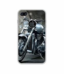 Amazon Brand - Solimo Designer Motorcycle UV Printed Soft Back Case Mobile Cover for Apple iPhone 7 Plus (Logo Cut)