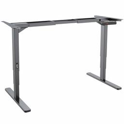 UMI. Essentials Electric Height Adjustable Standing Desk Frame with Memory Controller; All-Steel, Dual Motor (Black)