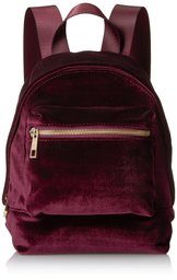 The Fix womens Piper Mini Velvet Backpack Shoulder Handbag