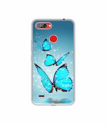 Amazon Brand - Solimo Designer Flying Butterflies UV Printed Soft Back Case Mobile Cover for Itel A46