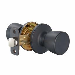 AmazonBasics Tulip Door Knob - Passage - Matte Black