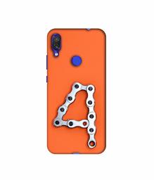 Amazon Brand - Solimo Designer Number Four 3D Printed Hard Back Case Mobile Cover for Xiaomi Redmi Note 7 Pro