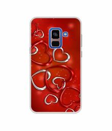 Amazon Brand - Solimo Designer Hearts UV Printed Soft Back Case Mobile Cover for Samsung Galaxy A8 Plus (2018)