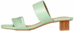 Marque Amazon - Trouvez Sandales ouvertes pour femme - Vert - Vert (vert pâle), 40 EU