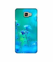 Amazon Brand - Solimo Designer Blue Flower 3D Printed Hard Back Case Mobile Cover for Samsung Galaxy A9 Pro