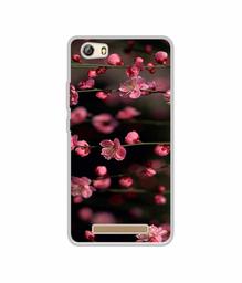 Amazon Brand - Solimo Designer Pink Flowers UV Printed Soft Back Case Mobile Cover for Gionee Marathon M5 lite