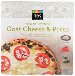 365 Everyday Value, Goat Cheese & Pesto Thin Crust Pizza, 11.95 oz, (Frozen)