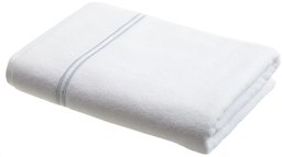 Pinzon 700-Gram Hotel Stitch Bath Towel, Silver Blue