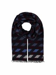 HIKARO Checked Scarf for Women & Men - Elegant Plaid Pattern - High Quality Winter Scarf Checked - Stylish Checked Scarf Perfect for Winter - 46x180cm, navy