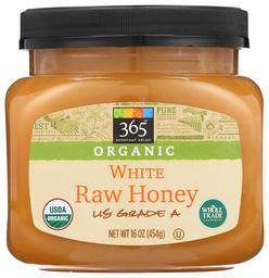 365 Whole Foods Market, Organic US Grade A Raw Honey, White, 16 Ounce (Packaging May Vary)