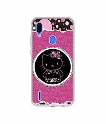 Amazon Brand - Solimo Designer Kitty with Glitter UV Printed Soft Back Case Mobile Cover for Lava Z93