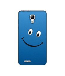 Amazon Brand - Solimo Designer Happy UV Printed Soft Back Case Mobile Cover for Micromax Bolt Selfie Q424