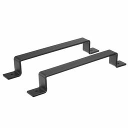 AmazonBasics Barn Door Handle Pull Set - Square, Black