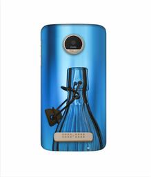 Amazon Brand - Solimo Designer Blue Bottle 3D Printed Hard Back Case Mobile Cover for Motorola Moto Z Play