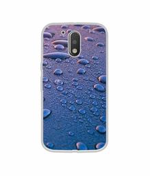 Amazon Brand - Solimo Designer Water Drops UV Printed Soft Back Case Mobile Cover for Motorola Moto G4 Plus