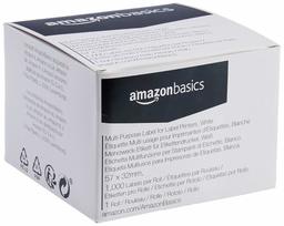 AmazonBasics Multi-Purpose Label voor Label Printers, White 57 mm x 32 mm wit