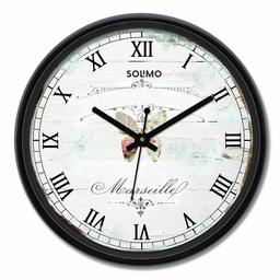 Amazon Brand - Solimo 12-inch Wall Clock - Grace (Silent Movement)