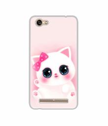 Amazon Brand - Solimo Designer Babby Kitty UV Printed Soft Back Case Mobile Cover for Lava A77