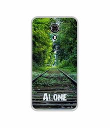 Amazon Brand - Solimo Designer Alone UV Printed Soft Back Case Mobile Cover for Micromax Yu Yureka Black