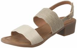 Flavia Women's Beige Fashion Sandals-4 UK (36 EU) (5 US) (FL/215/BEG)