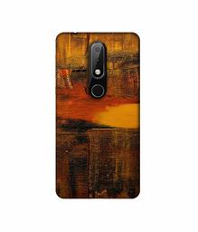 Amazon Brand - Solimo Designer Brown Shade Mashup 3D Printed Hard Back Case Mobile Cover for Nokia 6.1 Plus